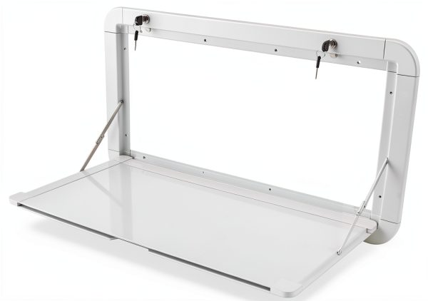 Folding RV Table Ritabiity Aluminum Modern White-0