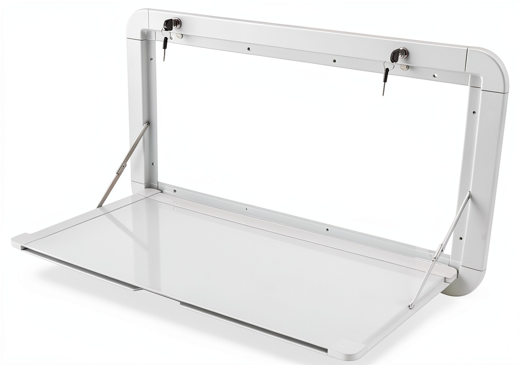 Ritabiity folding RV table set up inside a camper van