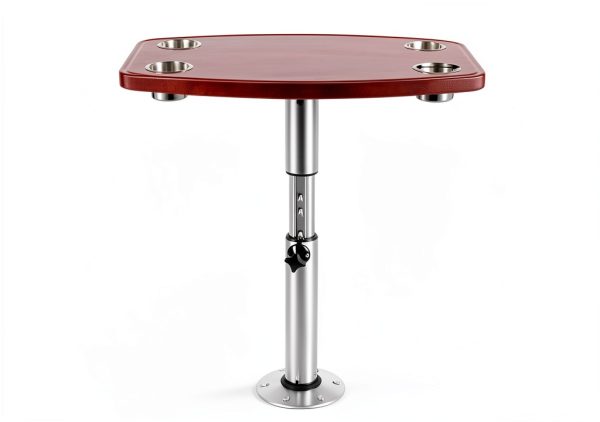 EurHomePlus Adjustable Height RV Dining Table Oak-1