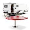 EurHomePlus Adjustable Height RV Dining Table Oak-7