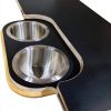 RV Table BKICKI Universal Black Stainless Steel & Wood Foldable Table-2