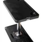 RV Adjustable Table HIYOUGO KSSKSNZZ Black 30×50cm Steel Legs-0
