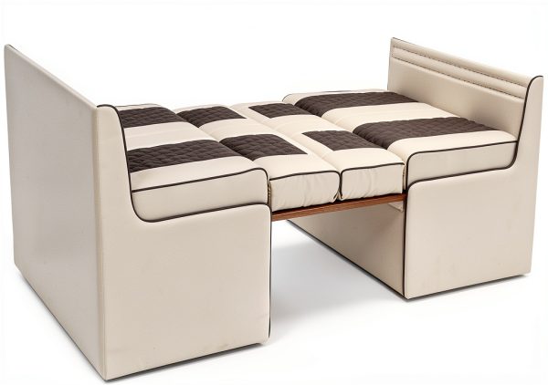 Qualitex Monument RV Dinette with Blanco Table Bisque Light Antelope-7