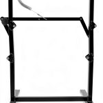 RecPro Folding Table Leg Black Alloy Steel Modern Design RP-FTL-BK-0