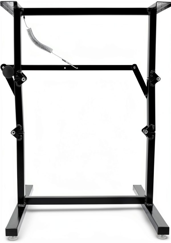RecPro Folding Table Leg Black Alloy Steel Modern Design RP-FTL-BK-0