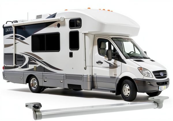 Acouto RV Folding Table Leg Silver 560‑930mm Telescopic Support-7