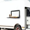 Ongniong Foldable RV Dinette Table Black Aluminum 31.5x17.7in-3