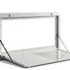 BENTFL Folding RV Table White 31.5 x 17.7 in Aluminum Dining-0