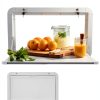 Venionwa Wall Mounted RV Folding Table White Aluminum 31.5" x 17.7"-1