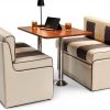 Qualitex Monument RV Dinette with Blanco Table Bisque Light Antelope-1