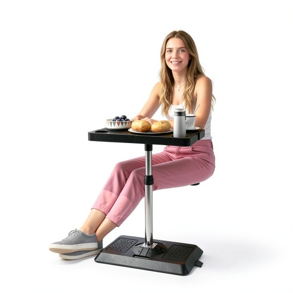 RV Adjustable Table HIYOUGO KSSKSNZZ Black 30×50cm Steel Legs-6