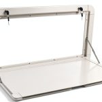 RV Folding Table YUYANSHOP Aluminum Foldable 31x18 White-0