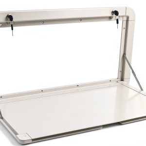 RV Folding Table YUYANSHOP Aluminum Foldable 31x18 White-0