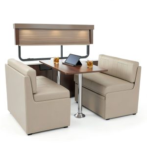 Qualitex Ethos Dinette with Blanco Table Black Finish RV Dining-0