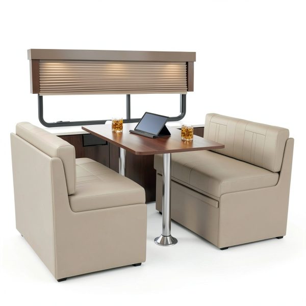 Qualitex Ethos Dinette with Blanco Table Black Finish RV Dining-0