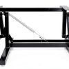 RecPro Folding Table Leg Black Alloy Steel Modern Design RP-FTL-BK-7