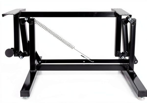 RecPro Folding Table Leg Black Alloy Steel Modern Design RP-FTL-BK-7