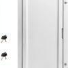 Venionwa Wall Mounted RV Folding Table White Aluminum 31.5" x 17.7"-7