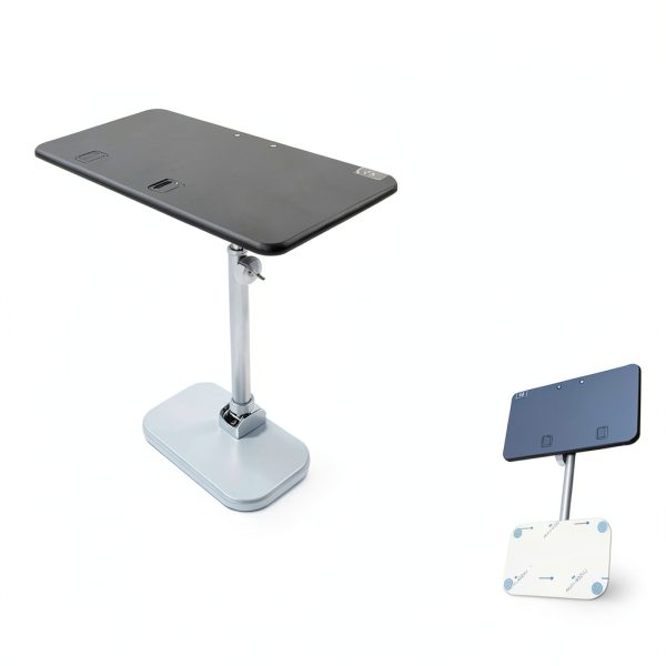 HIYOUGO Foldable Tray Table Black 60x30cm RV Desk Height Adjustable-2
