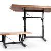 RecPro Folding Table Leg Black Alloy Steel Modern Design RP-FTL-BK-5
