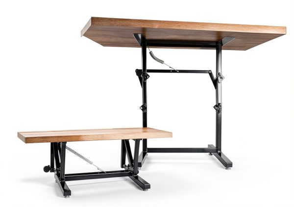 RecPro Folding Table Leg Black Alloy Steel Modern Design RP-FTL-BK-5