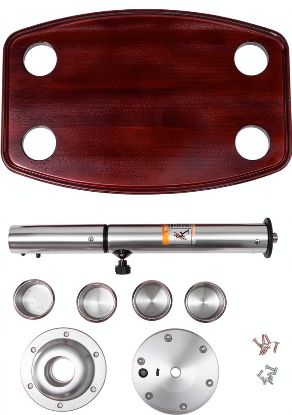 SBPKMARSCT Adjustable RV Table with Oak Top Brown 23.62x14.96in-2