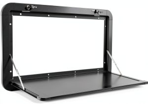 NEATOOM RV Foldable Table DMOPV Black Aluminum 27x14 Inch 55lb-0