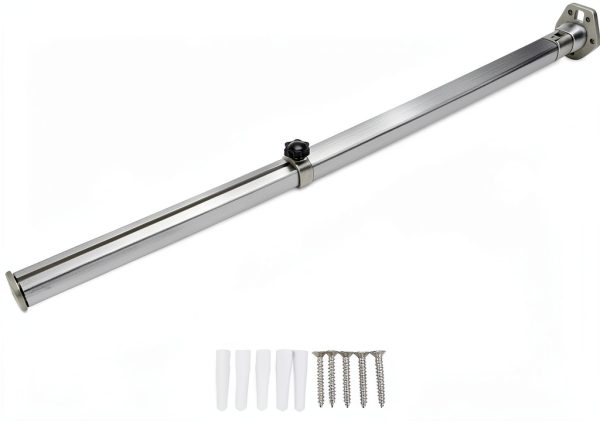 Acouto RV Folding Table Leg Silver 560‑930mm Telescopic Support-0