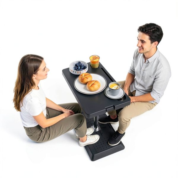 RV Adjustable Table HIYOUGO KSSKSNZZ Black 30×50cm Steel Legs-1