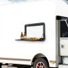ZUANYAN RV Foldable Table Black Aluminum 31.5" x 17.72" Outdoor-1