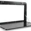 Foldable RV Table DUTTIETY Aluminum Black 31.5 x 17.72 Inch JJ9YB-LX-0