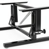RecPro Folding Table Leg Black Alloy Steel Modern Design RP-FTL-BK-1