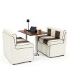 Qualitex Monument RV Dinette with Blanco Table Bisque Light Antelope-0