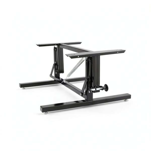 RecPro Folding Table Leg Black Alloy Steel Modern Design RP-FTL-BK-2