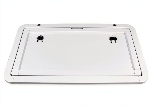 BENTFL Folding RV Table White 31.5 x 17.7 in Aluminum Dining-2