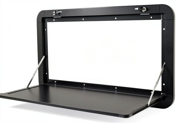 NEATOOM RV Foldable Table DMOPV Black Aluminum 27x14 Inch 55lb-3