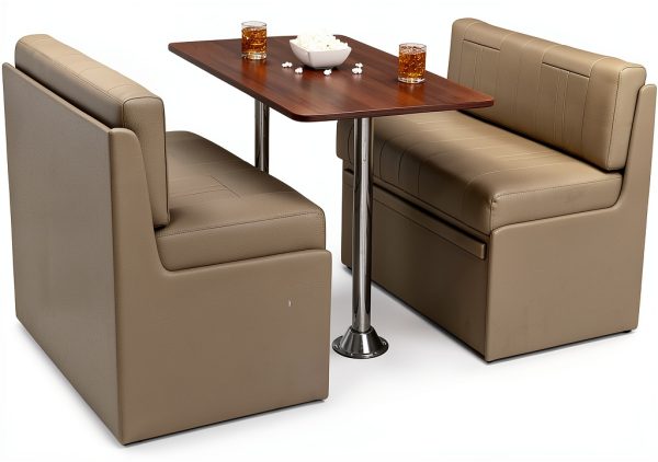 Qualitex Ethos Dinette with Blanco Table Black Finish RV Dining-1