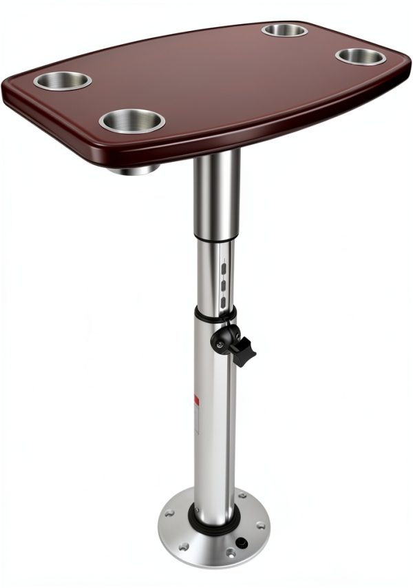 SBPKMARSCT Adjustable RV Table with Oak Top Brown 23.62x14.96in-0