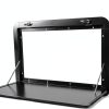Ongniong Foldable RV Dinette Table Black Aluminum 31.5x17.7in-0