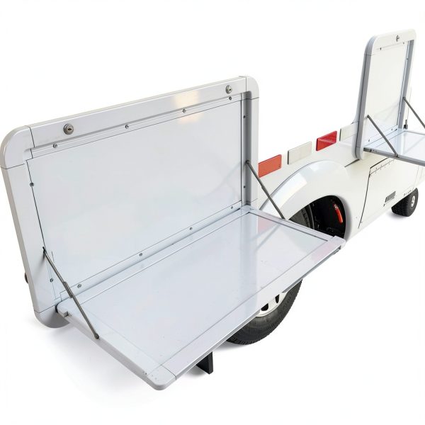 BENTFL Folding RV Table White 31.5 x 17.7 in Aluminum Dining-1