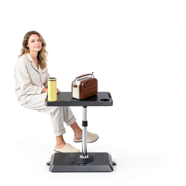 RV Adjustable Table HIYOUGO KSSKSNZZ Black 30×50cm Steel Legs-3