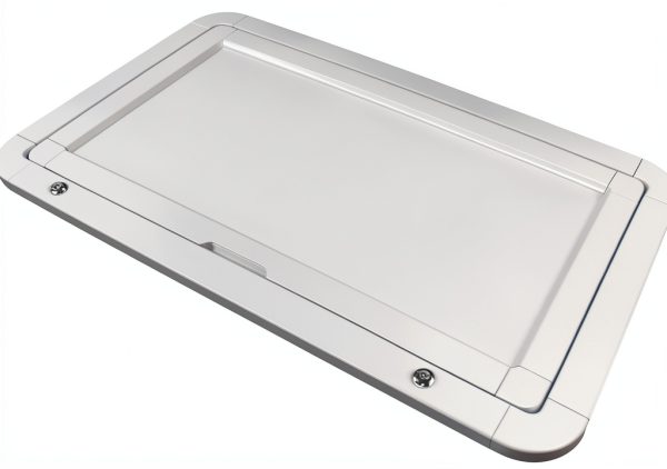 BENTFL Folding RV Table White 31.5 x 17.7 in Aluminum Dining-5