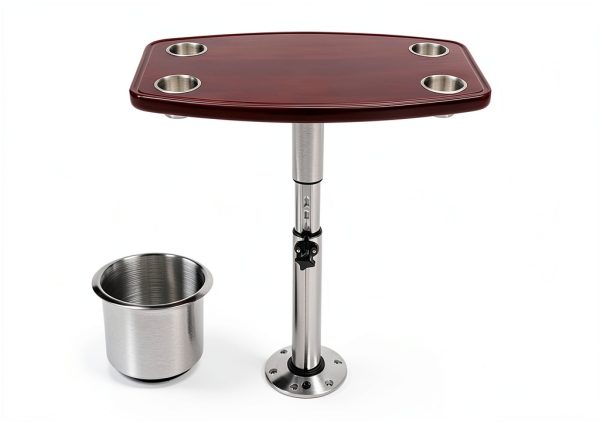 SBPKMARSCT Adjustable RV Table with Oak Top Brown 23.62x14.96in-1