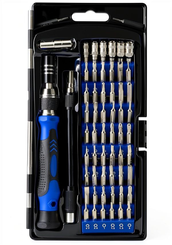 Precision Screwdriver Set 60-in-1 Hautton Magnetic Steel Blue-0
