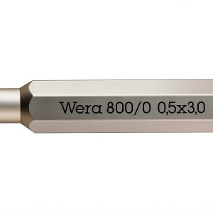 800 MICRO BITS 0.50 x 3.0 x 30 mm Wera Specialty Screwdriver Bit Set-0