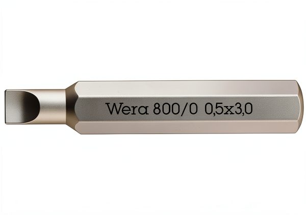 800 MICRO BITS 0.50 x 3.0 x 30 mm Wera Specialty Screwdriver Bit Set-0