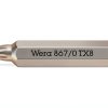 Wera 867 Micro Bits TX 8 X 30MM Screwdriver Bit Multicolour Hex Shank-0