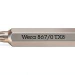 Wera 867 Micro Bits TX 8 X 30MM Screwdriver Bit Multicolour Hex Shank-0