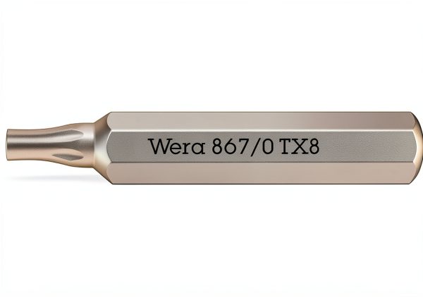 Wera 867 Micro Bits TX 8 X 30MM Screwdriver Bit Multicolour Hex Shank-0