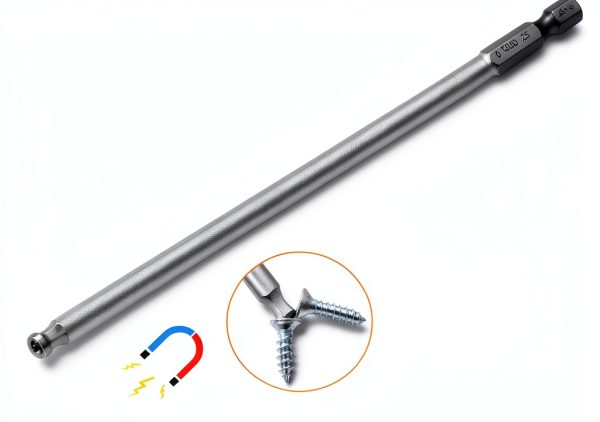Ball End Hex Bit 5mm H5.0 1/4" Hex Shank 150mm Magnetic S2 Steel-2